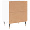 vidaXL Bedside Cabinet High Gloss White 40x30x50 cm Engineered Wood