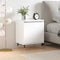 vidaXL Bedside Cabinet High Gloss White 40x30x50 cm Engineered Wood