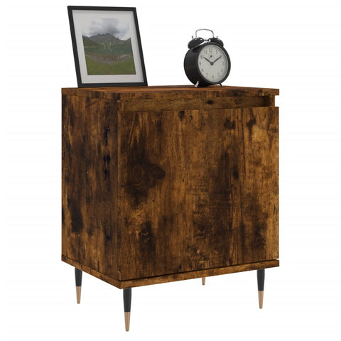 vidaXL Bedside Cabinets 2 pcs Smoked Oak 40x30x50 cm Engineered Wood