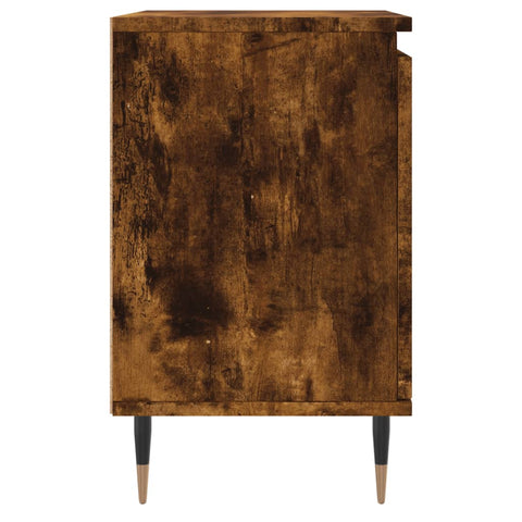 vidaXL Bedside Cabinets 2 pcs Smoked Oak 40x30x50 cm Engineered Wood
