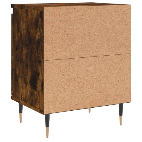 vidaXL Bedside Cabinets 2 pcs Smoked Oak 40x30x50 cm Engineered Wood