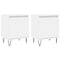 vidaXL Bedside Cabinets 2 pcs White 40x30x50 cm Engineered Wood