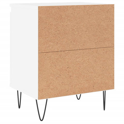 vidaXL Bedside Cabinets 2 pcs White 40x30x50 cm Engineered Wood