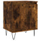 vidaXL Bedside Cabinet Smoked Oak 40x30x50 cm Engineered Wood