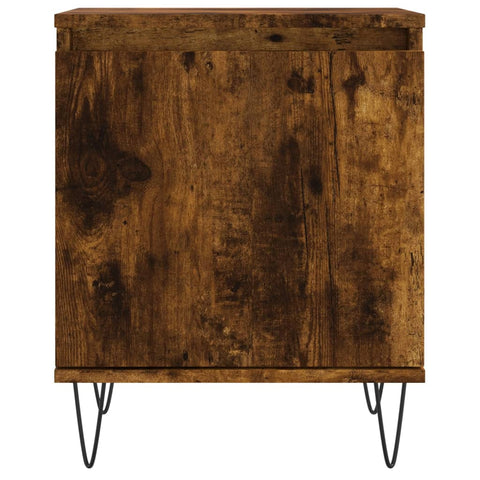 vidaXL Bedside Cabinet Smoked Oak 40x30x50 cm Engineered Wood