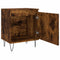vidaXL Bedside Cabinet Smoked Oak 40x30x50 cm Engineered Wood