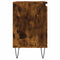 vidaXL Bedside Cabinet Smoked Oak 40x30x50 cm Engineered Wood