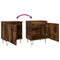 vidaXL Bedside Cabinets 2 pcs Smoked Oak 40x30x50 cm Engineered Wood