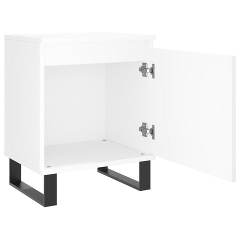 vidaXL Bedside Cabinets 2 pcs White 40x30x50 cm Engineered Wood