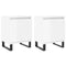 vidaXL Bedside Cabinets 2 pcs High Gloss White 40x30x50 cm Engineered Wood