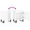 vidaXL Bedside Cabinets 2 pcs High Gloss White 40x30x50 cm Engineered Wood