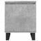 vidaXL Bedside Cabinet Concrete Grey 40x30x50 cm Engineered Wood