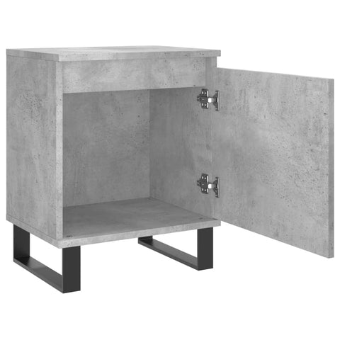 vidaXL Bedside Cabinet Concrete Grey 40x30x50 cm Engineered Wood