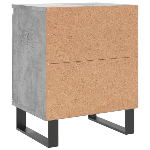 vidaXL Bedside Cabinet Concrete Grey 40x30x50 cm Engineered Wood