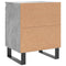 vidaXL Bedside Cabinets 2 pcs Concrete Grey 40x30x50 cm Engineered Wood
