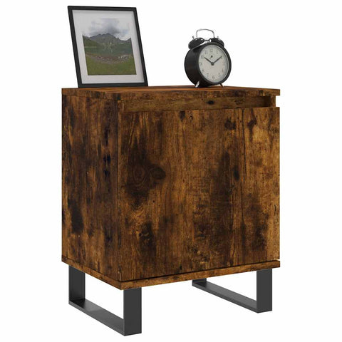 vidaXL Bedside Cabinets 2 pcs Smoked Oak 40x30x50 cm Engineered Wood