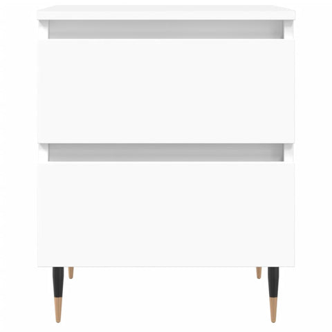 vidaXL Bedside Cabinet White 40x35x50 cm Engineered Wood