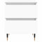 vidaXL Bedside Cabinet White 40x35x50 cm Engineered Wood