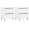 vidaXL Bedside Cabinets 2 pcs White 40x35x50 cm Engineered Wood
