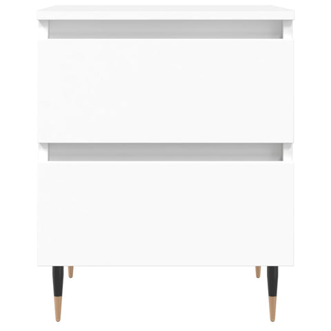 vidaXL Bedside Cabinets 2 pcs White 40x35x50 cm Engineered Wood