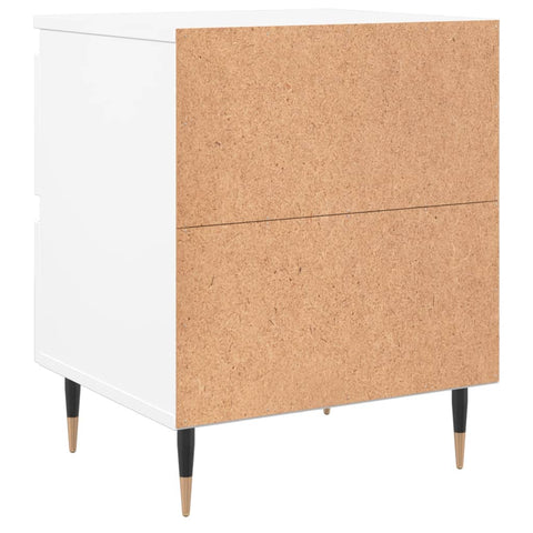 vidaXL Bedside Cabinets 2 pcs White 40x35x50 cm Engineered Wood
