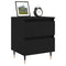vidaXL Bedside Cabinet Black 40x35x50 cm Engineered Wood