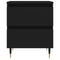 vidaXL Bedside Cabinet Black 40x35x50 cm Engineered Wood
