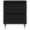 vidaXL Bedside Cabinets 2 pcs Black 40x35x50 cm Engineered Wood