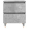 vidaXL Bedside Cabinets 2 pcs Concrete Grey 40x35x50 cm Engineered Wood