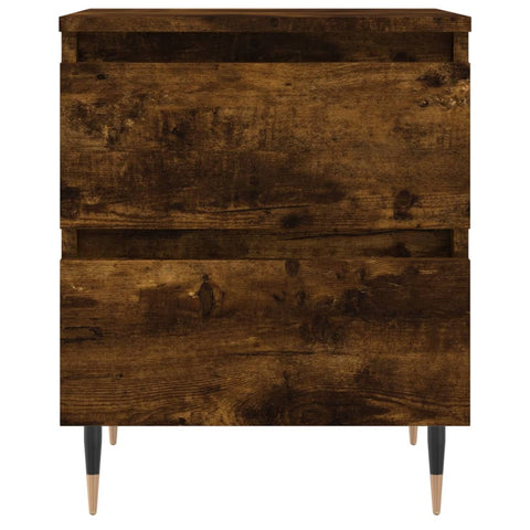 vidaXL Bedside Cabinets 2 pcs Smoked Oak 40x35x50 cm Engineered Wood