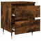 vidaXL Bedside Cabinets 2 pcs Smoked Oak 40x35x50 cm Engineered Wood