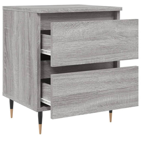 vidaXL Bedside Cabinet Grey Sonoma 40x35x50 cm Engineered Wood