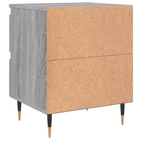 vidaXL Bedside Cabinet Grey Sonoma 40x35x50 cm Engineered Wood