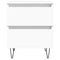 vidaXL Bedside Cabinet White 40x35x50 cm Engineered Wood