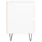 vidaXL Bedside Cabinet White 40x35x50 cm Engineered Wood
