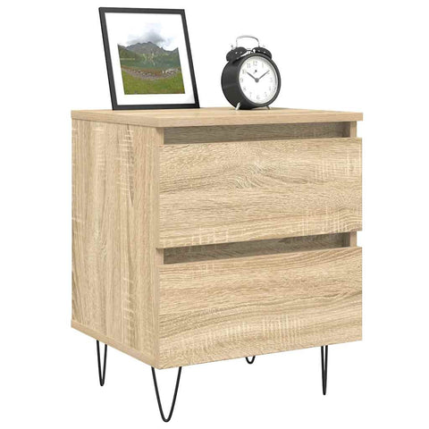 vidaXL Bedside Cabinet Sonoma Oak 40x35x50 cm Engineered Wood