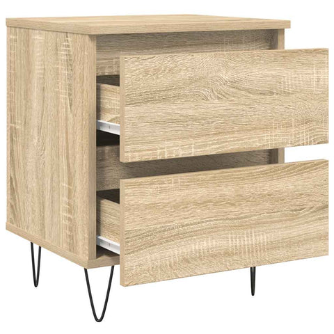 vidaXL Bedside Cabinet Sonoma Oak 40x35x50 cm Engineered Wood