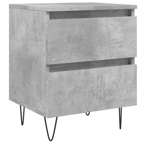 vidaXL Bedside Cabinet Concrete Grey 40x35x50 cm Engineered Wood