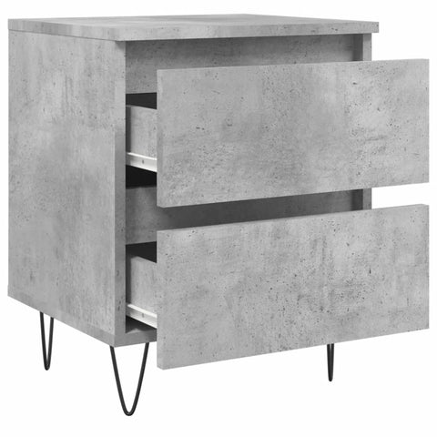 vidaXL Bedside Cabinet Concrete Grey 40x35x50 cm Engineered Wood