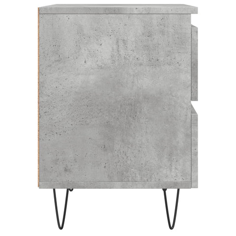 vidaXL Bedside Cabinet Concrete Grey 40x35x50 cm Engineered Wood