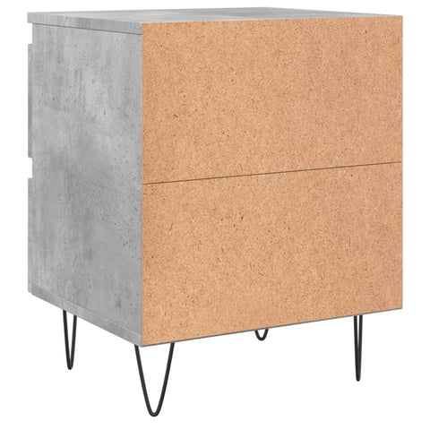vidaXL Bedside Cabinet Concrete Grey 40x35x50 cm Engineered Wood