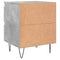 vidaXL Bedside Cabinet Concrete Grey 40x35x50 cm Engineered Wood