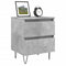 vidaXL Bedside Cabinets 2 pcs Concrete Grey 40x35x50 cm Engineered Wood