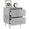 vidaXL Bedside Cabinets 2 pcs Concrete Grey 40x35x50 cm Engineered Wood