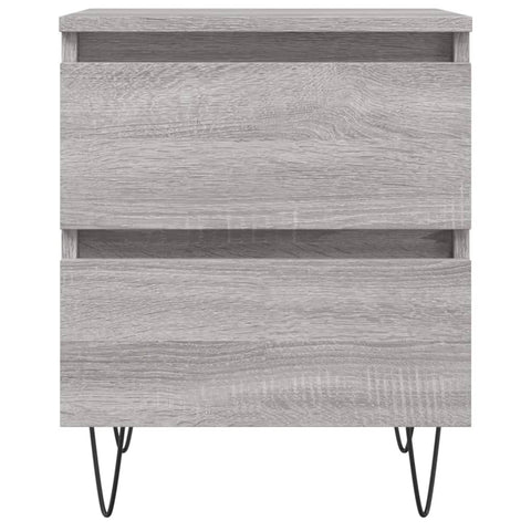 vidaXL Bedside Cabinet Grey Sonoma 40x35x50 cm Engineered Wood