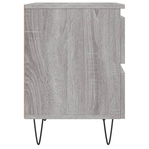 vidaXL Bedside Cabinet Grey Sonoma 40x35x50 cm Engineered Wood
