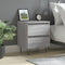 vidaXL Bedside Cabinet Grey Sonoma 40x35x50 cm Engineered Wood