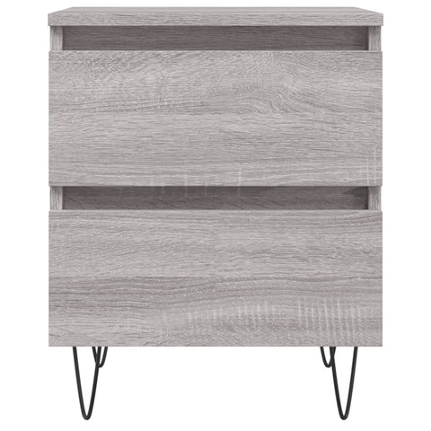 vidaXL Bedside Cabinets 2 pcs Grey Sonoma 40x35x50 cm Engineered Wood