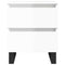 vidaXL Bedside Cabinets 2 pcs High Gloss White 40x35x50 cm Engineered Wood
