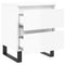vidaXL Bedside Cabinets 2 pcs High Gloss White 40x35x50 cm Engineered Wood